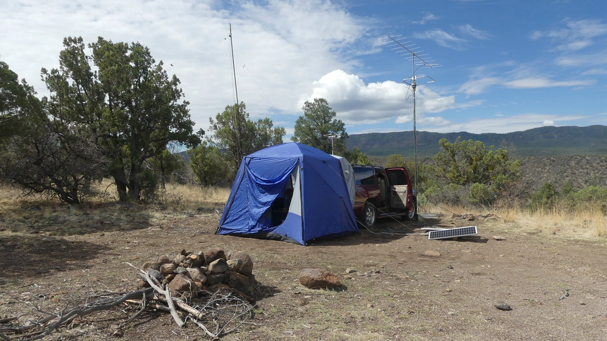 tent with two masts