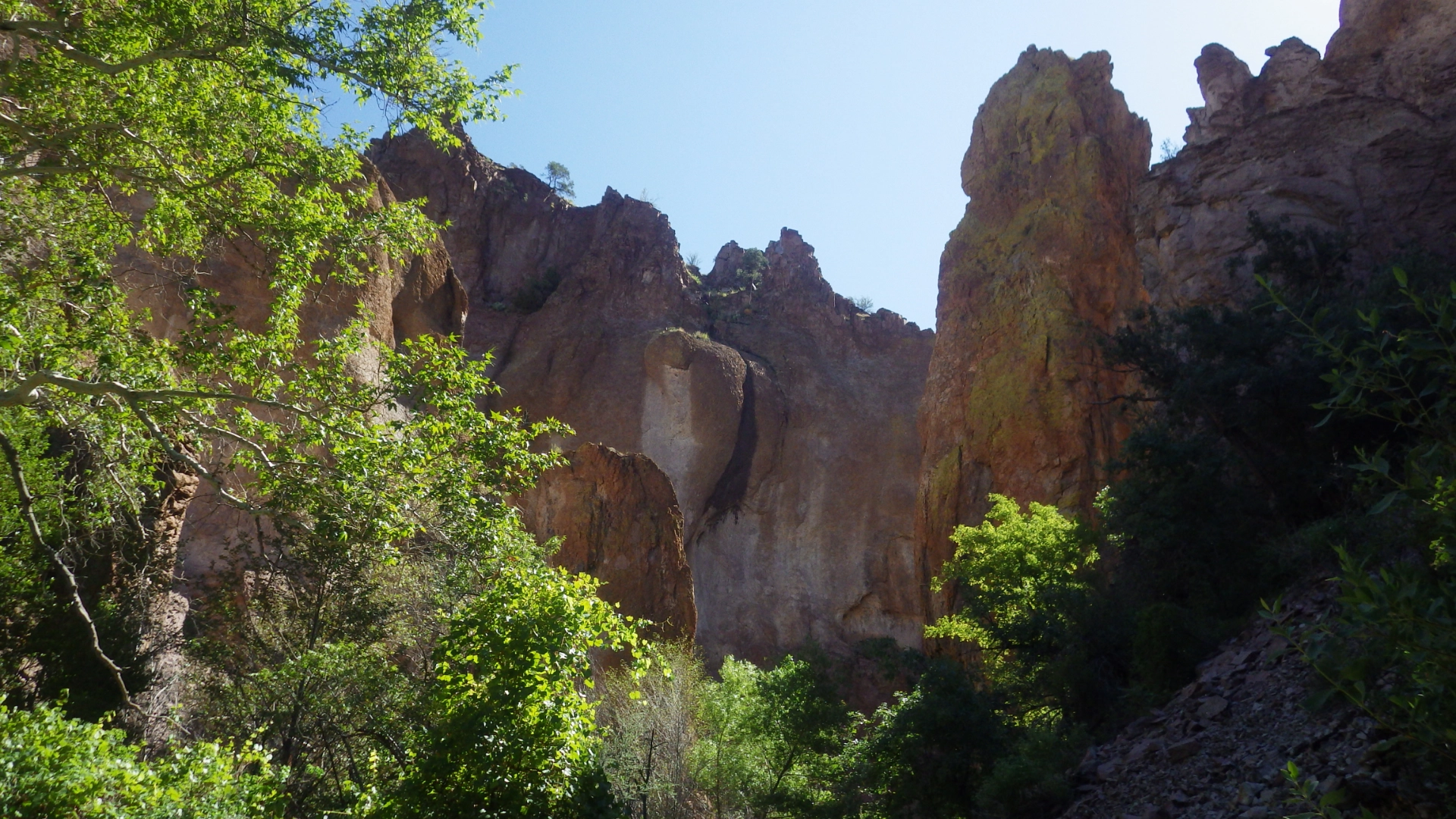 volcanic spires