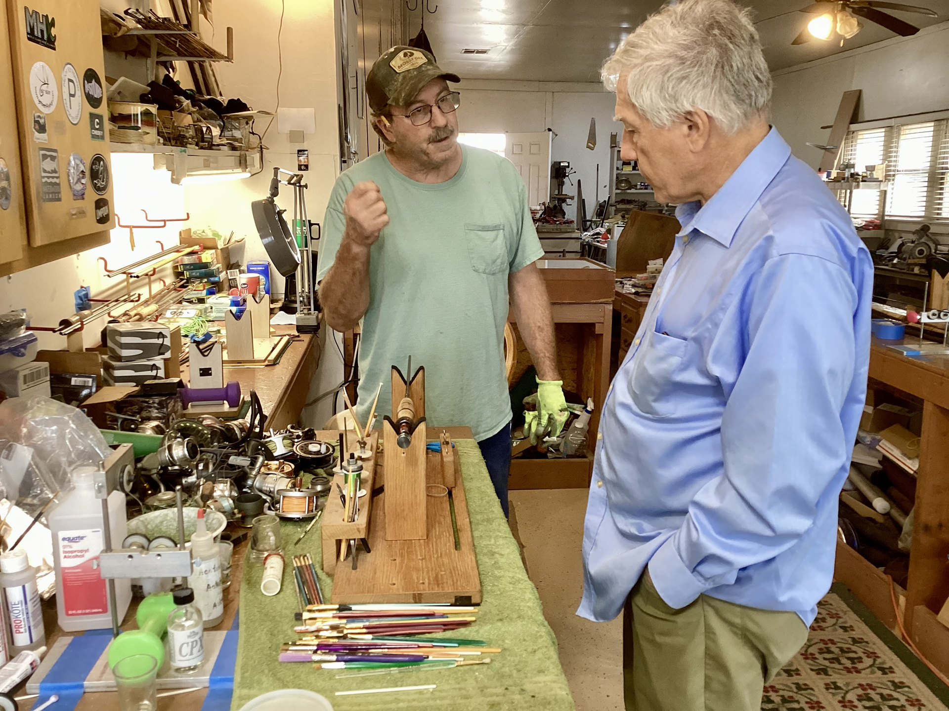 Darren McBride in his shop