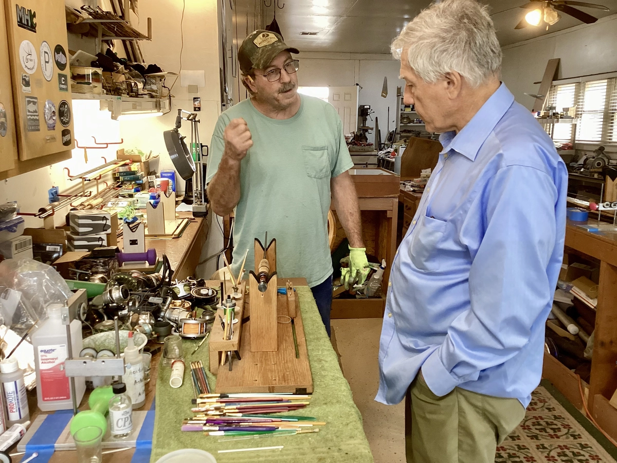 Darren McBride in his shop