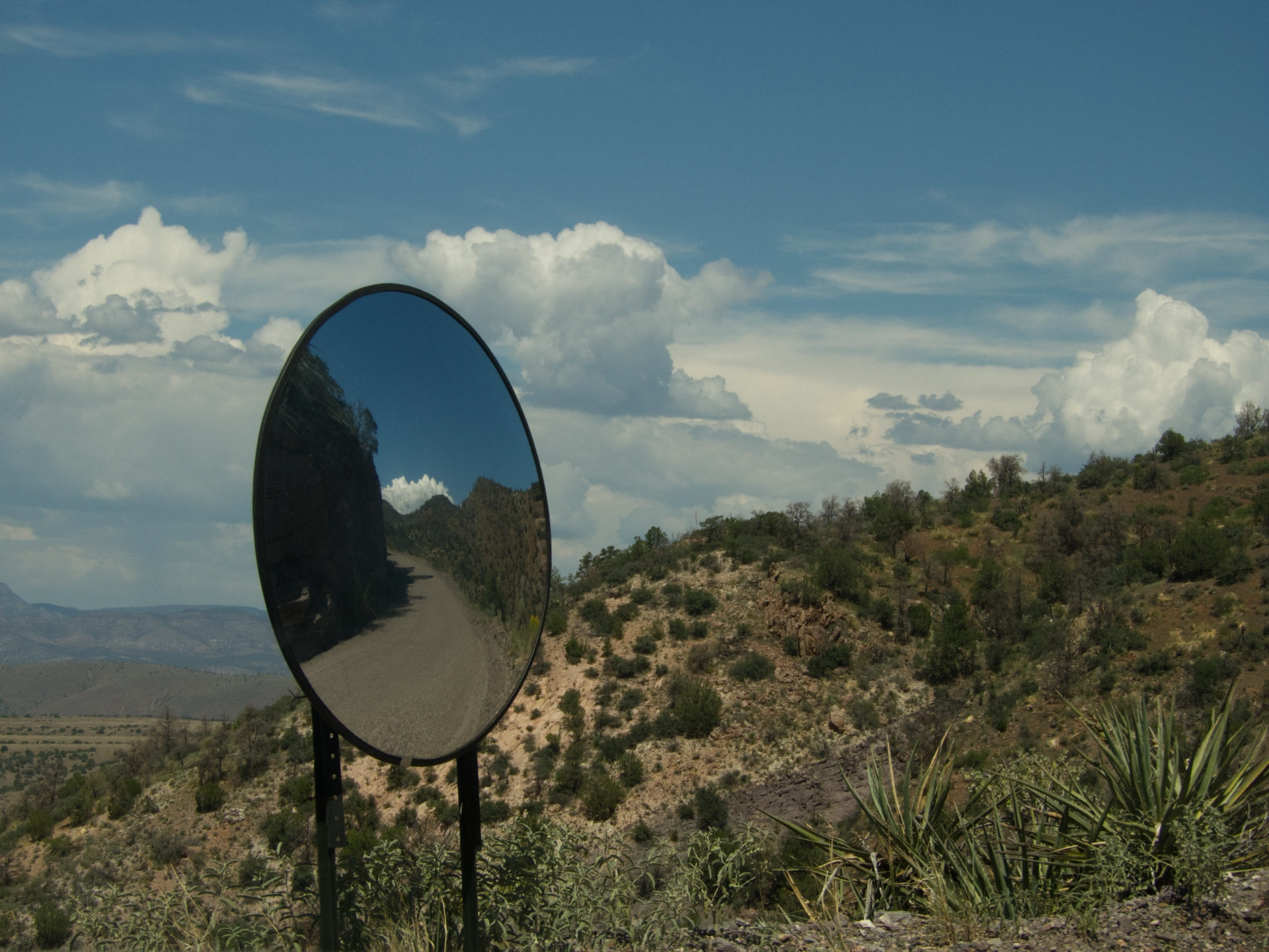 safety mirror on Bursum Road