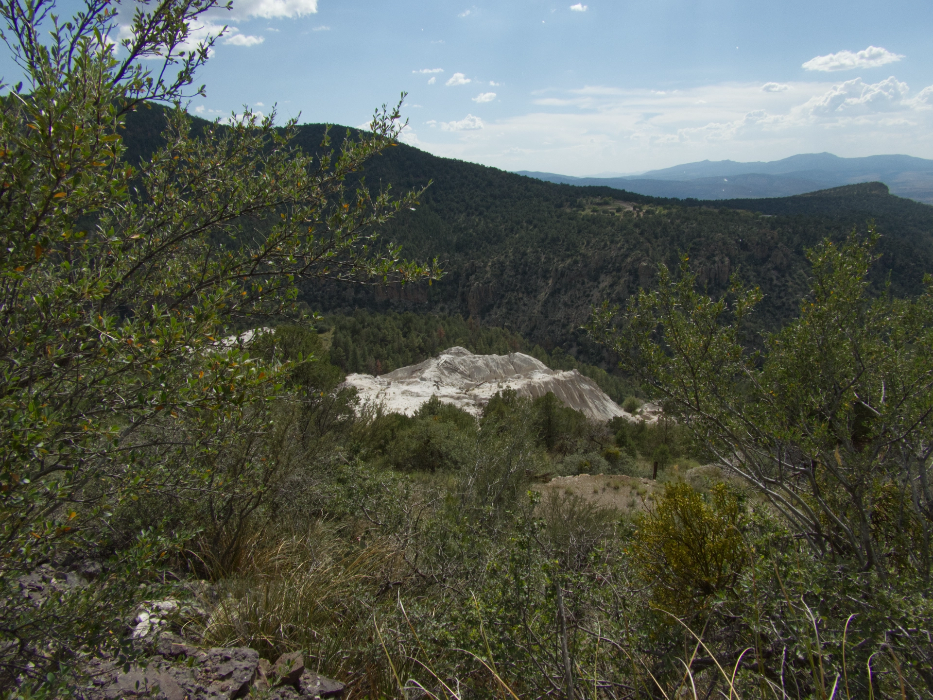 debris flow near Fannie Mine