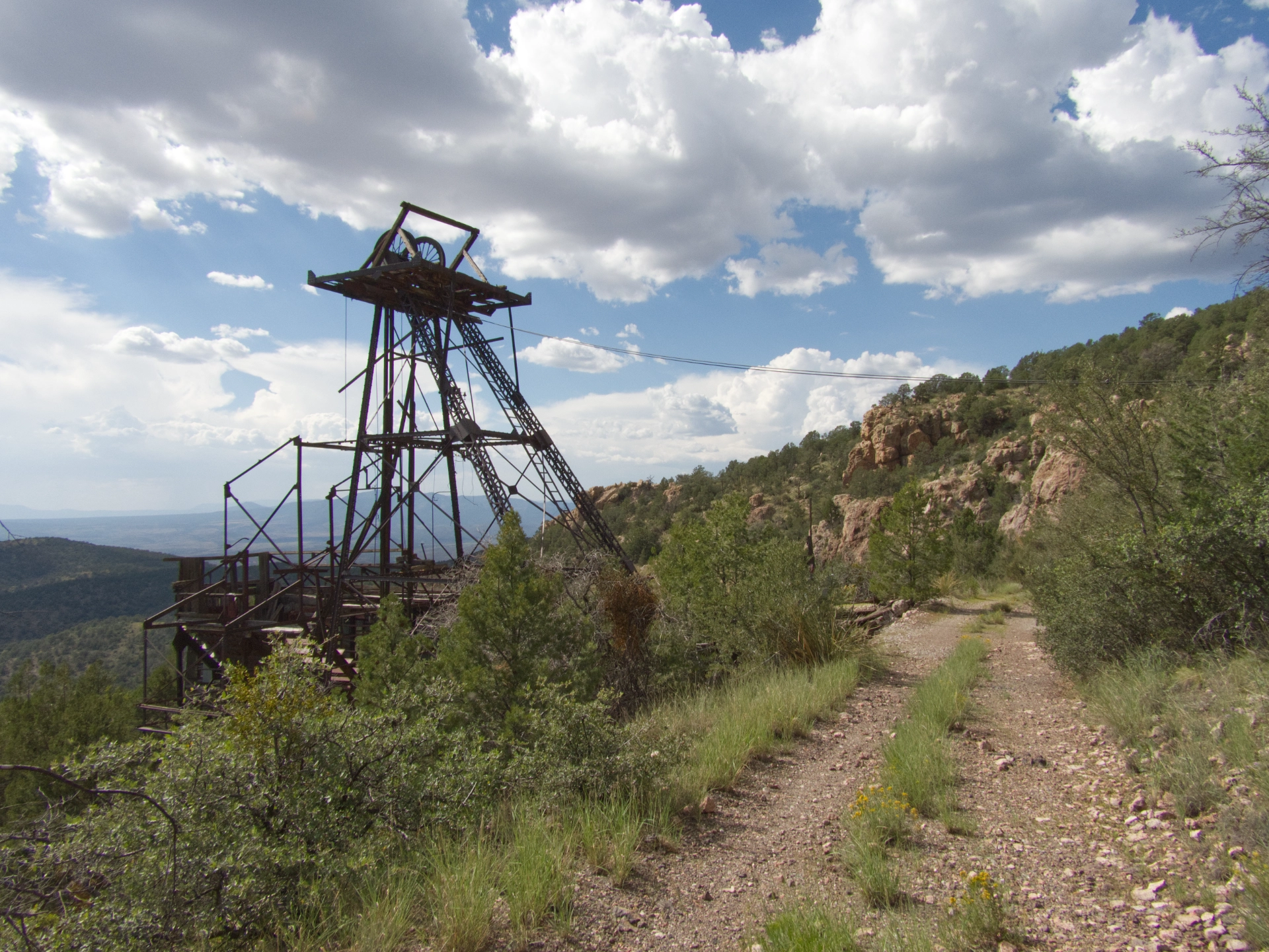 Fannie Hill Mine headframe