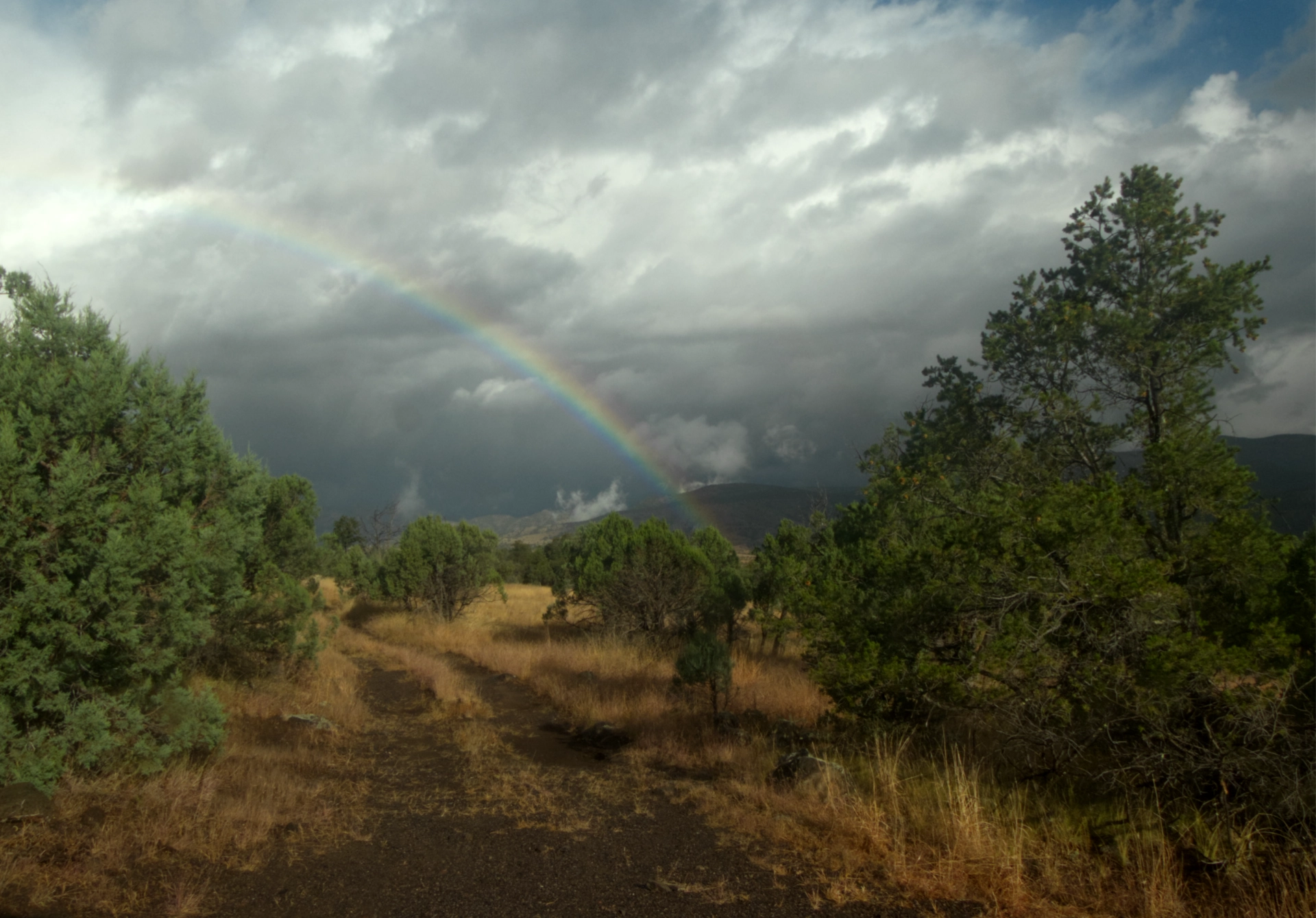 rainbox over Gila River