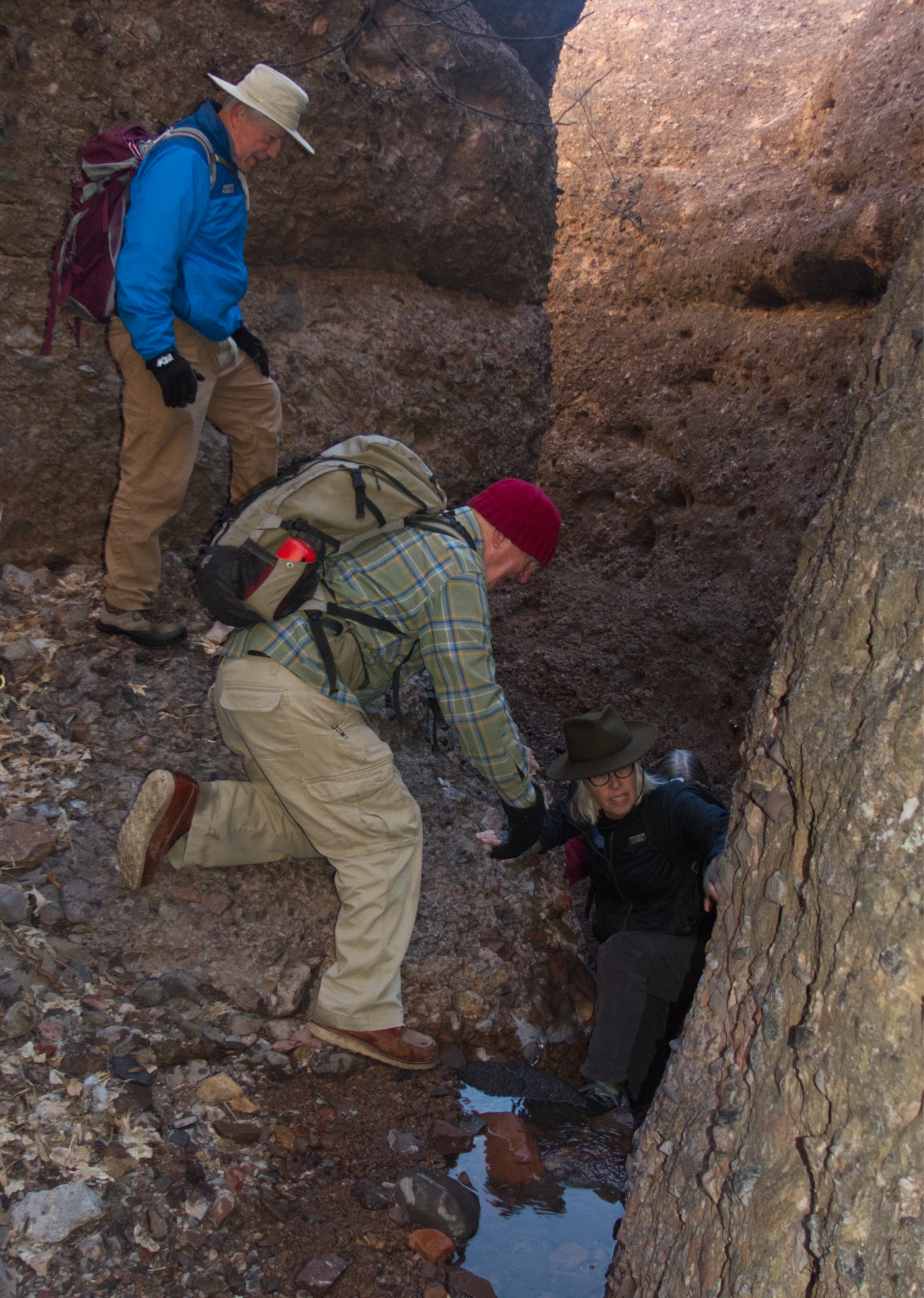 hand up for a fellow hiker