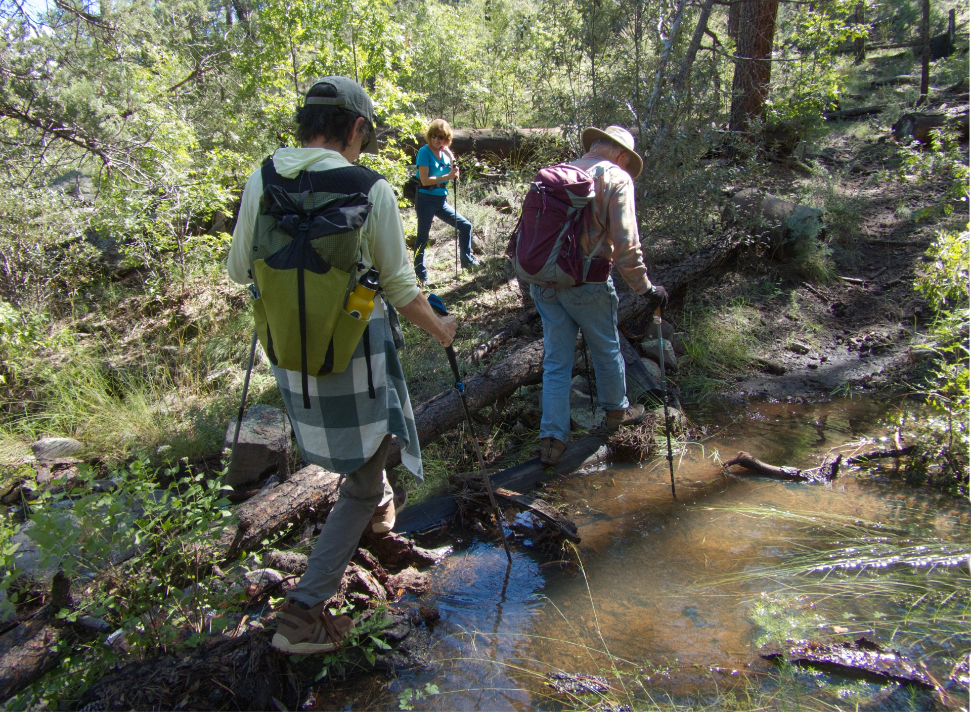 navigating a tricky stream crossing