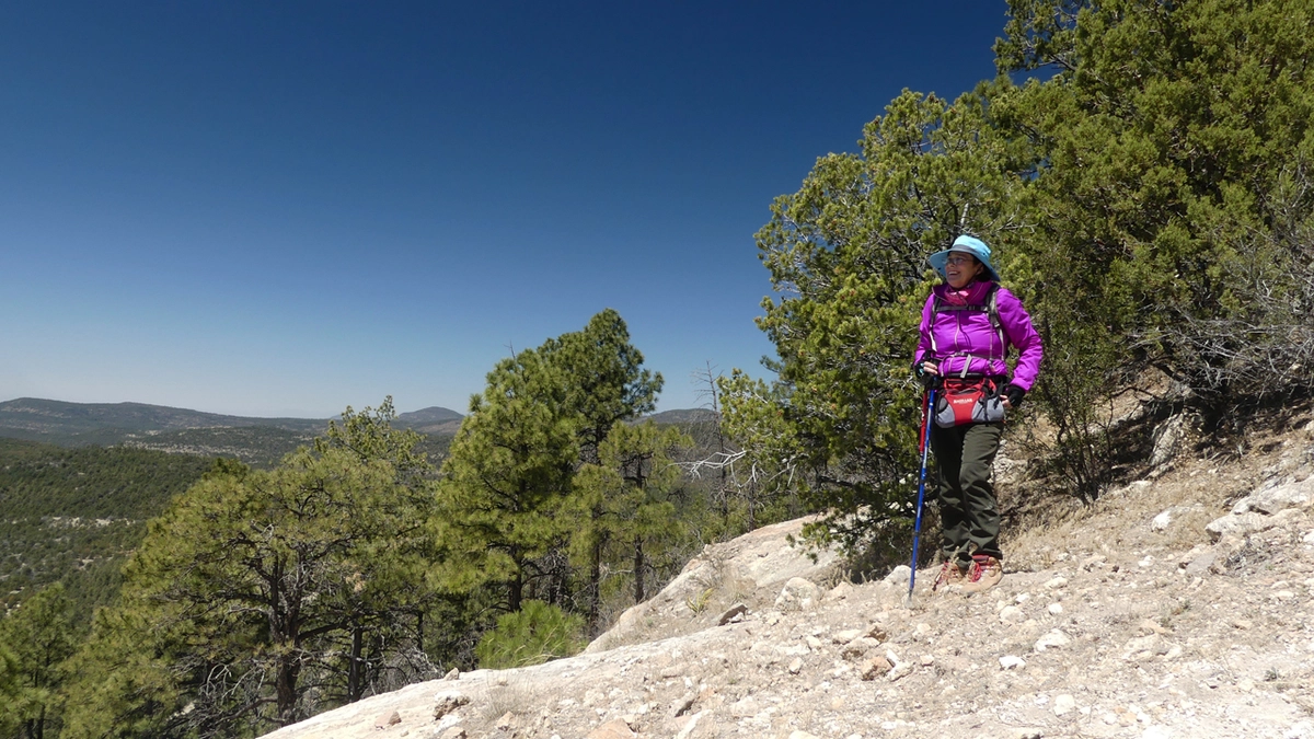 Kim on the ridge