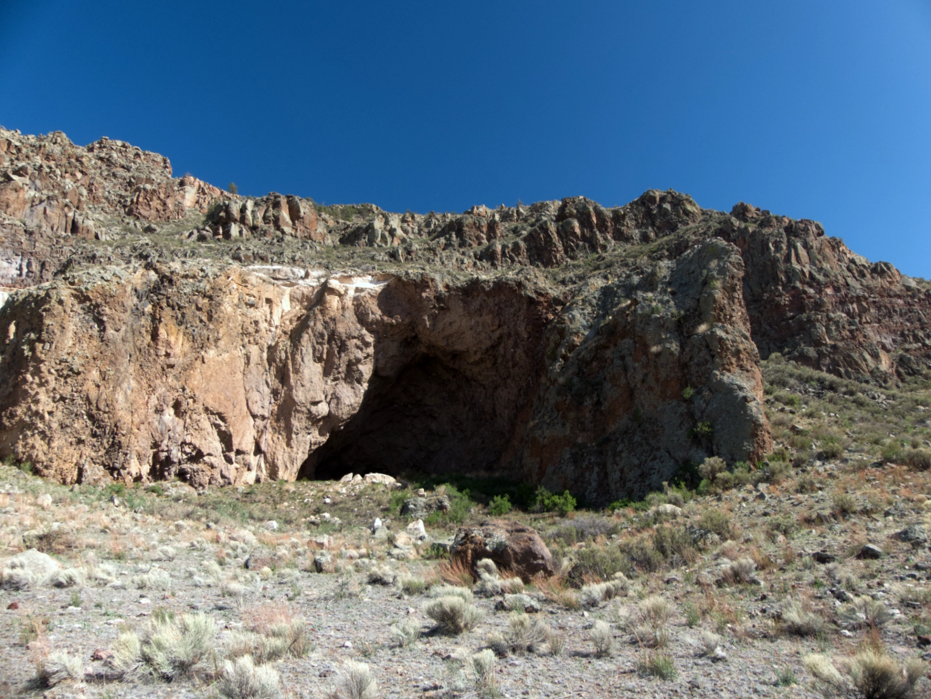 closer view of Bat Cave