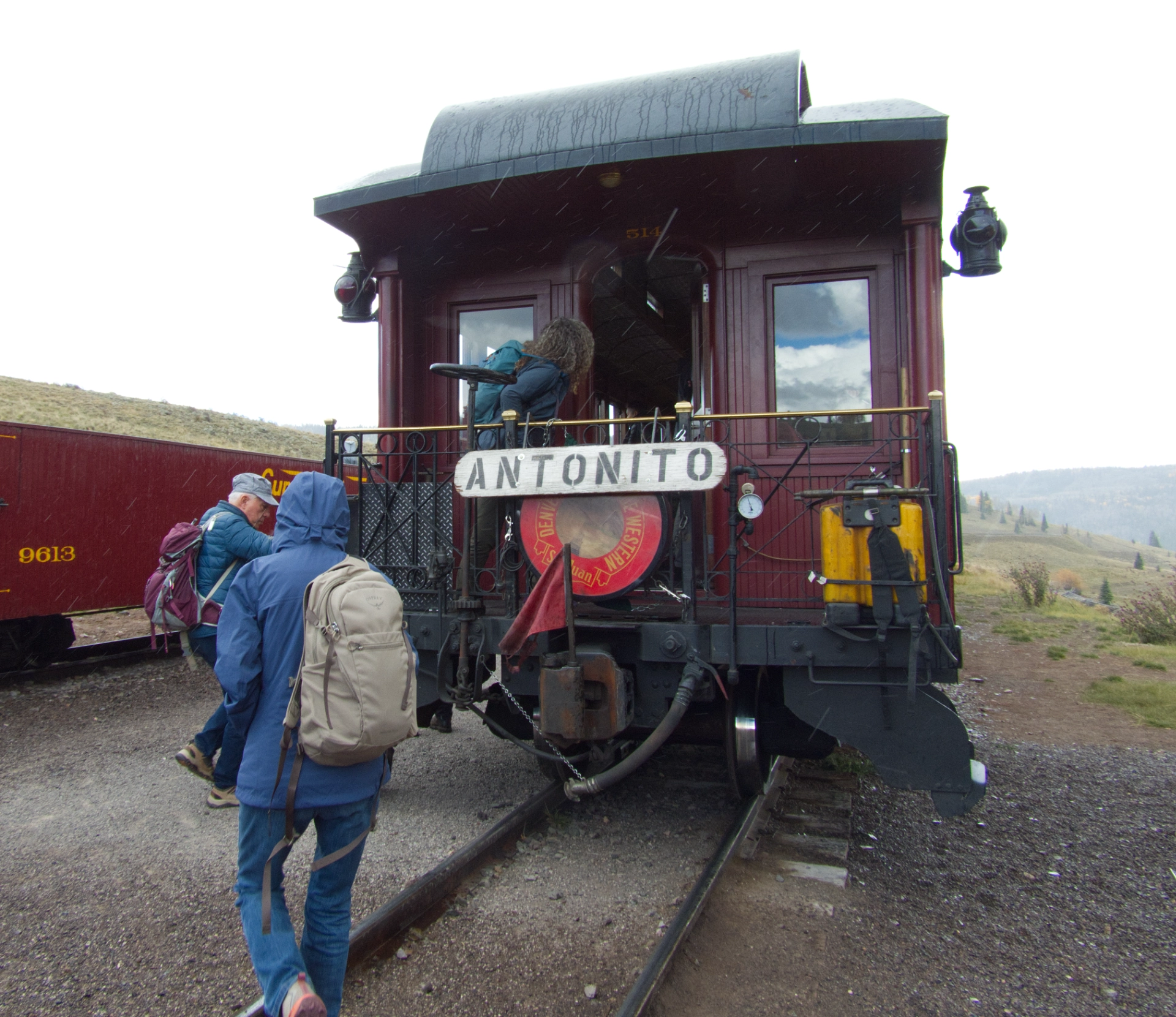 running to board the train