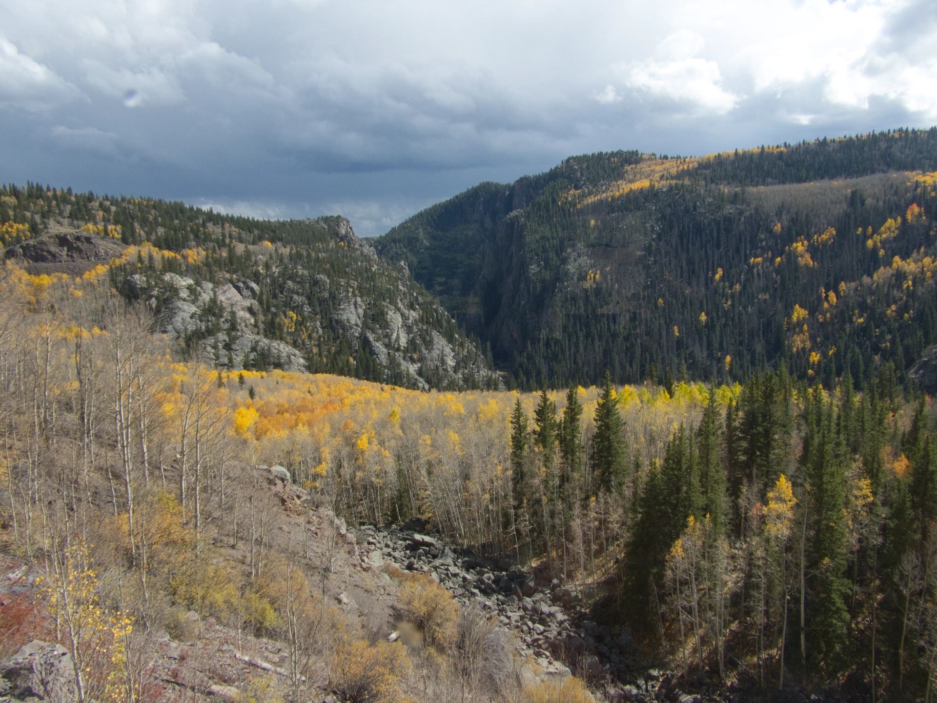 first glimpse of Toltec Gorge