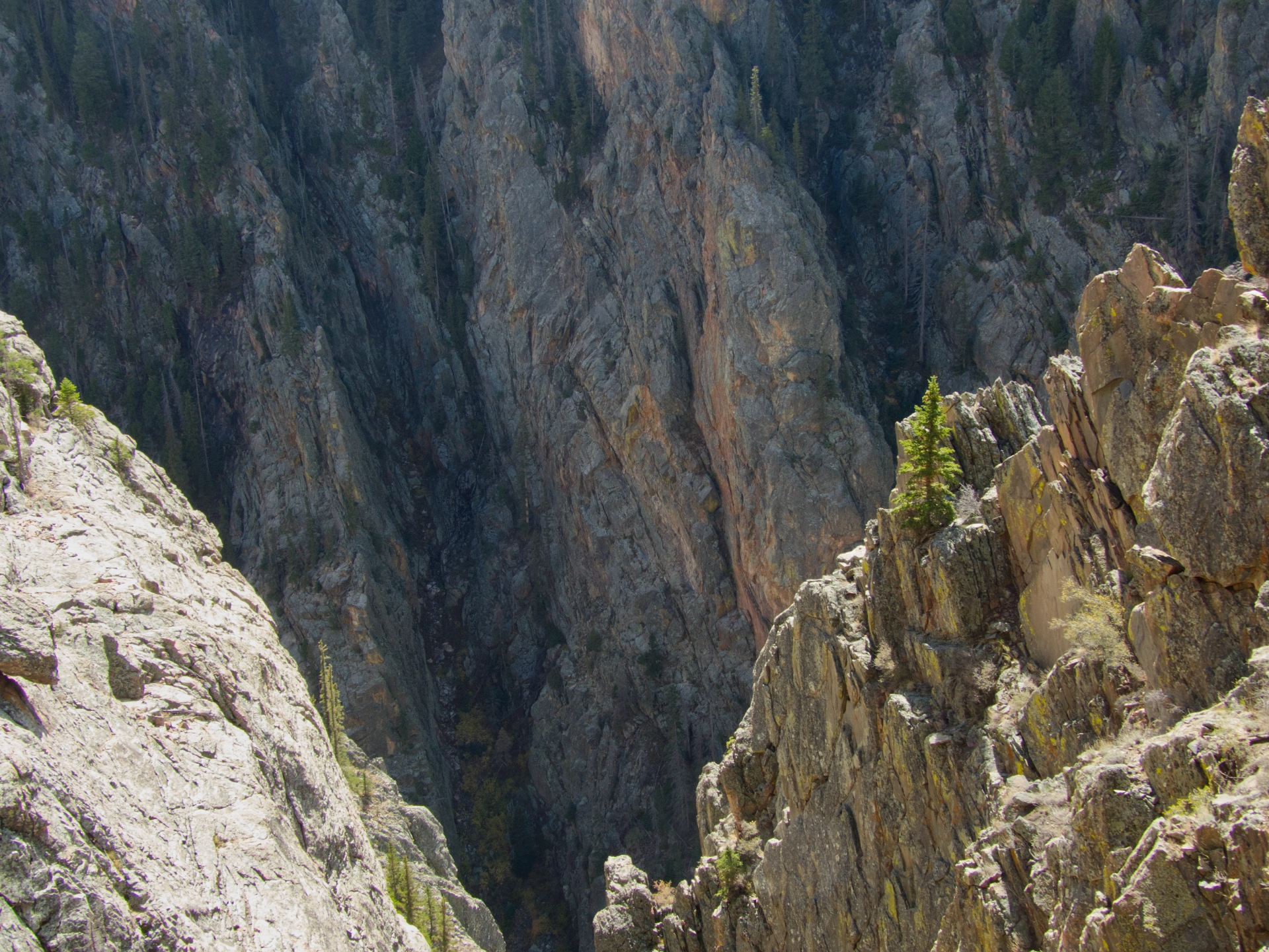 looking down into Toltec Gorge