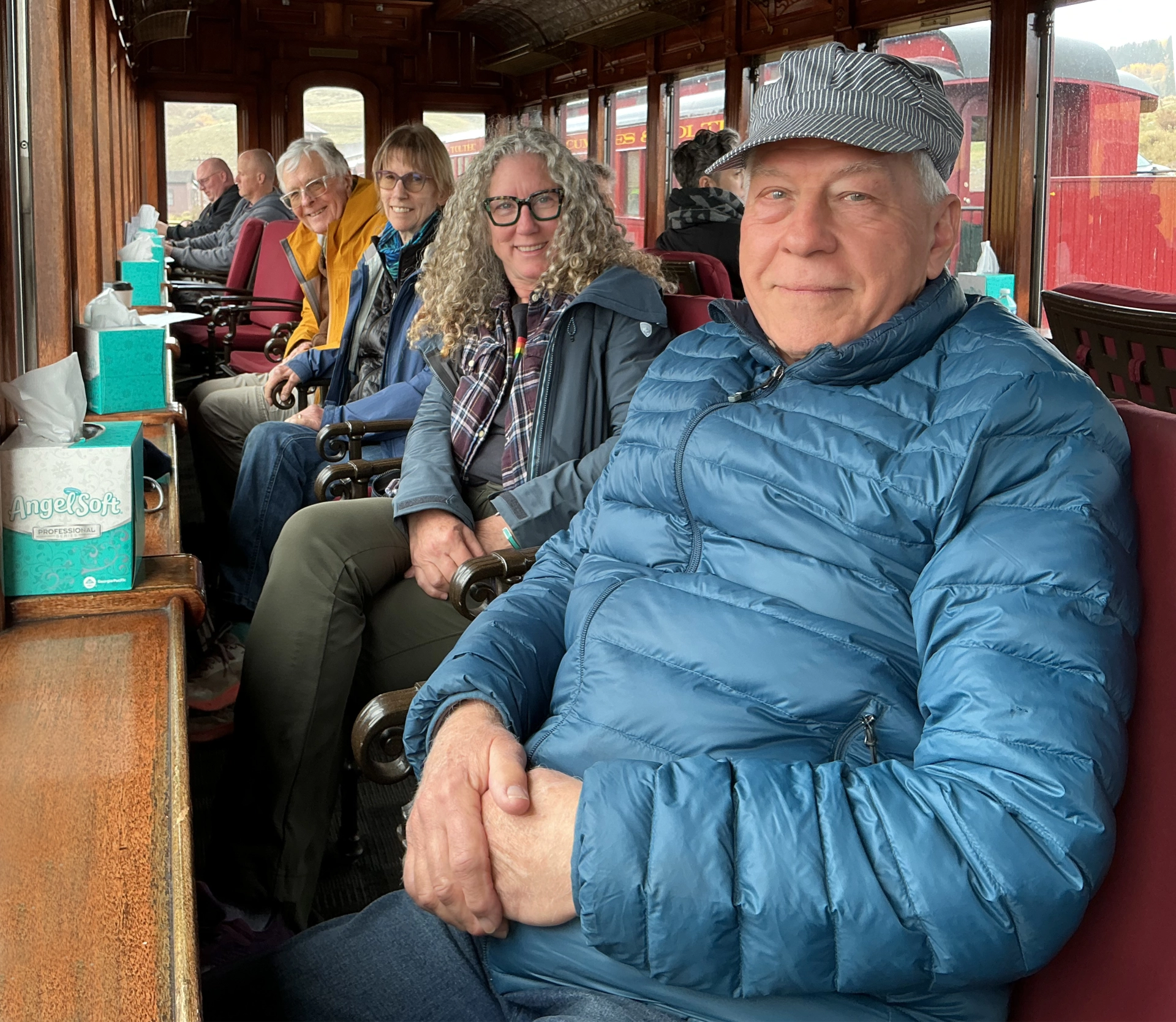 our group in the Parlor Car on the C&TSR