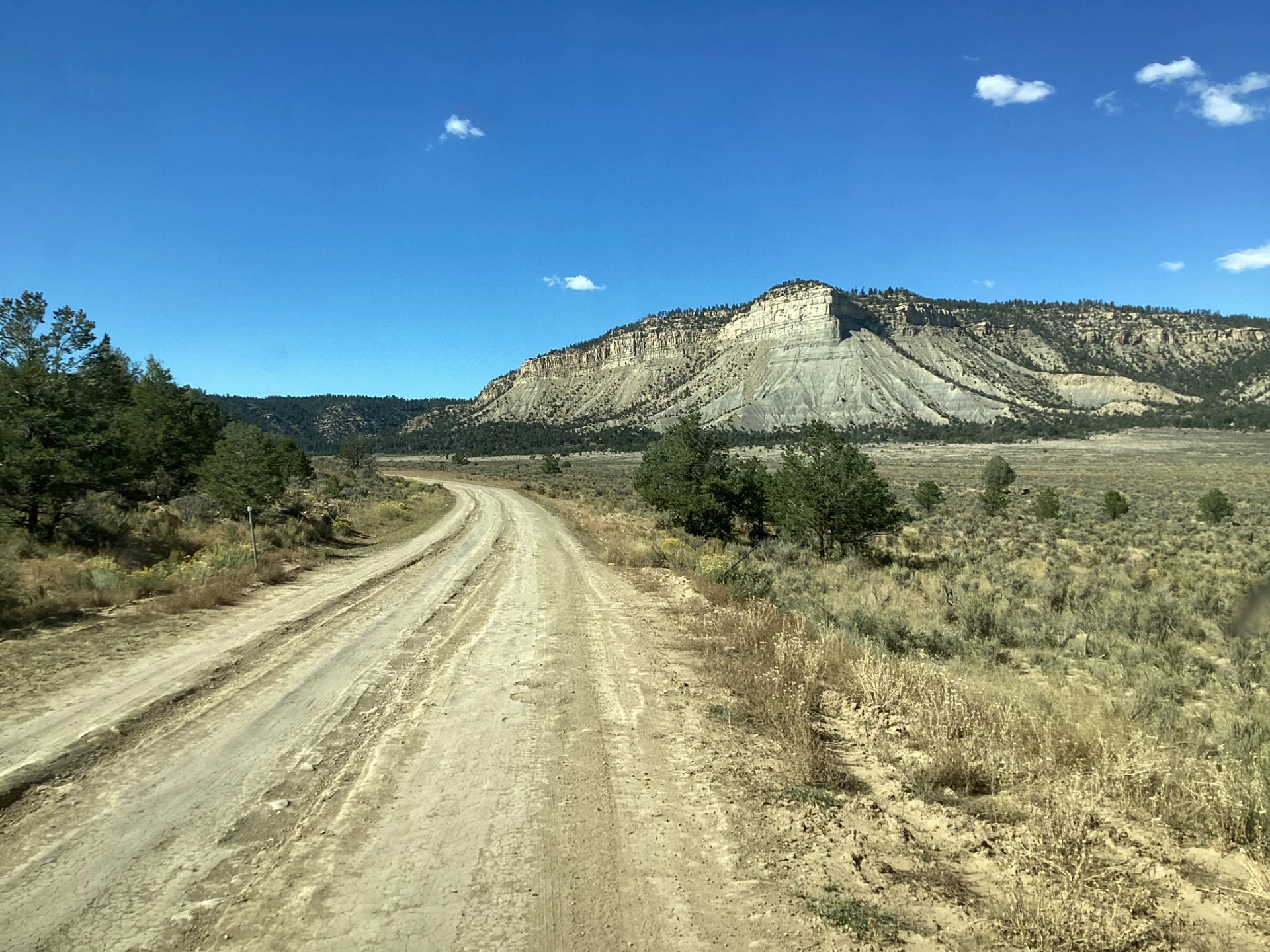 miserable rutted dirt road