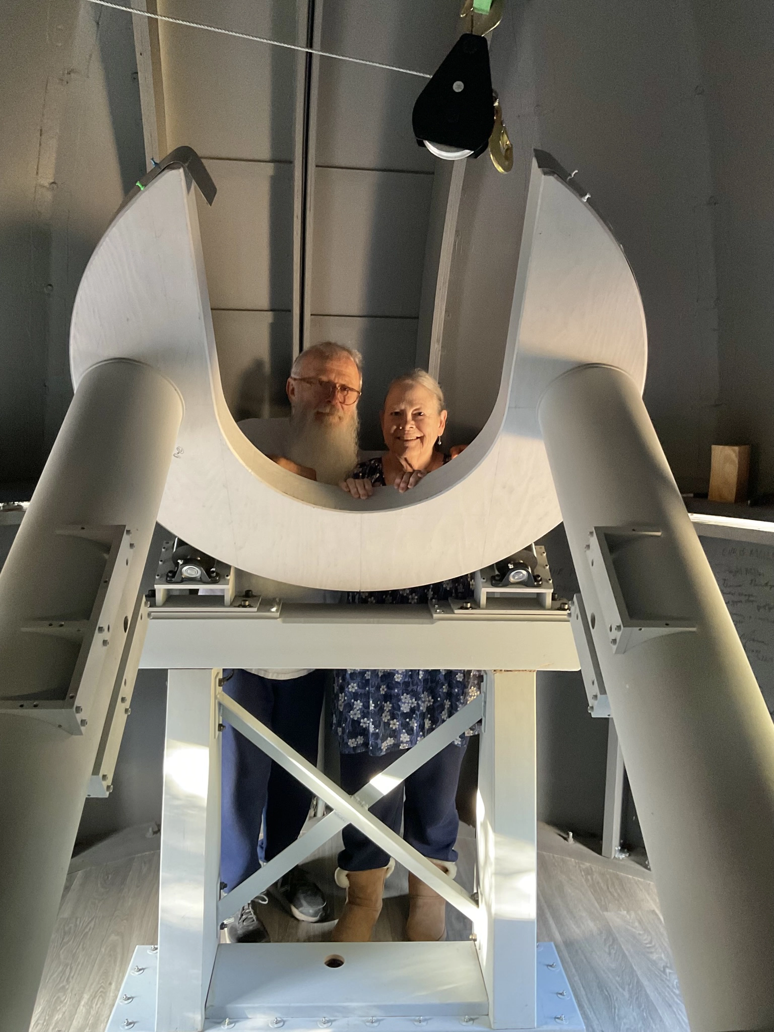 scale model of the Palomar Telescope