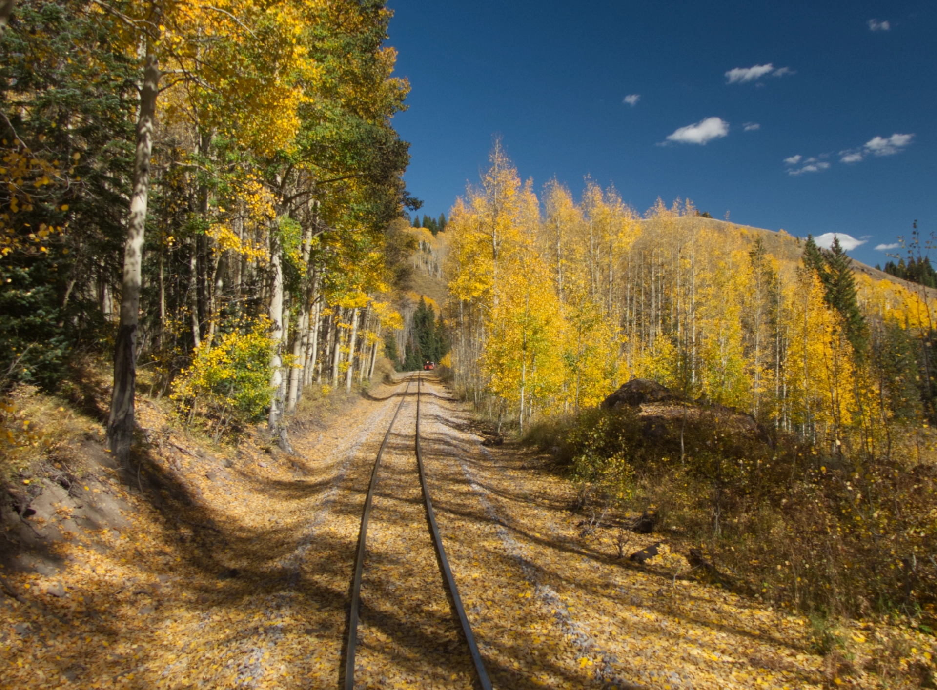 speeder far away in the aspens