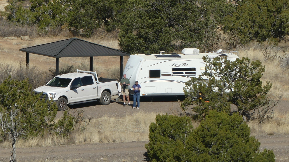 zoom in on the campground