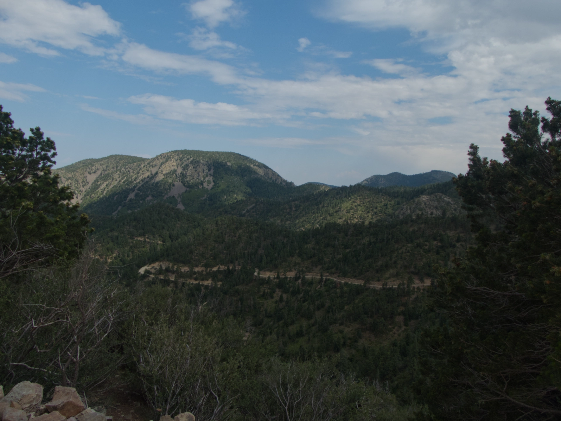 winding road to South Baldy