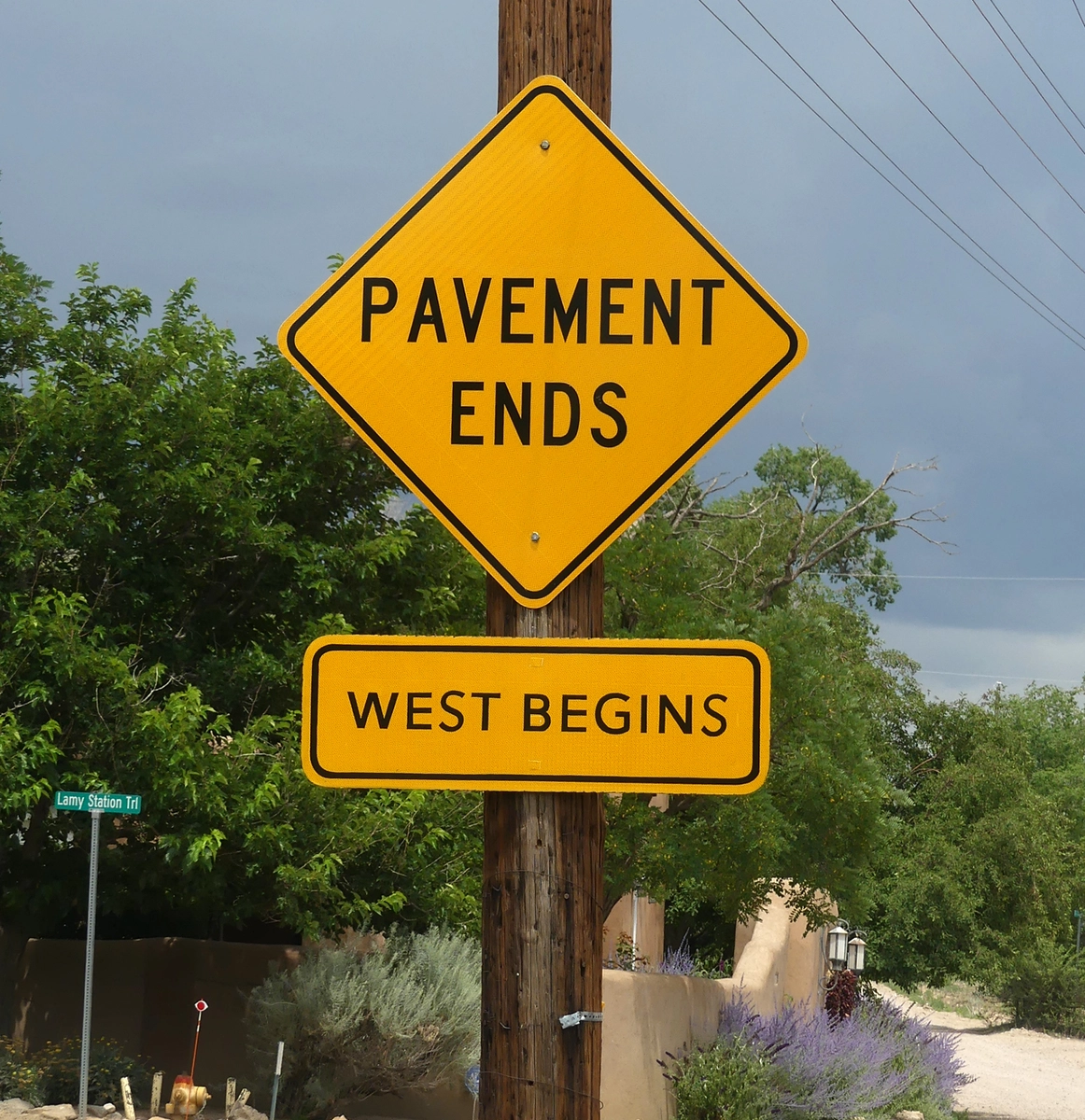 Pavement Ends, West Begins