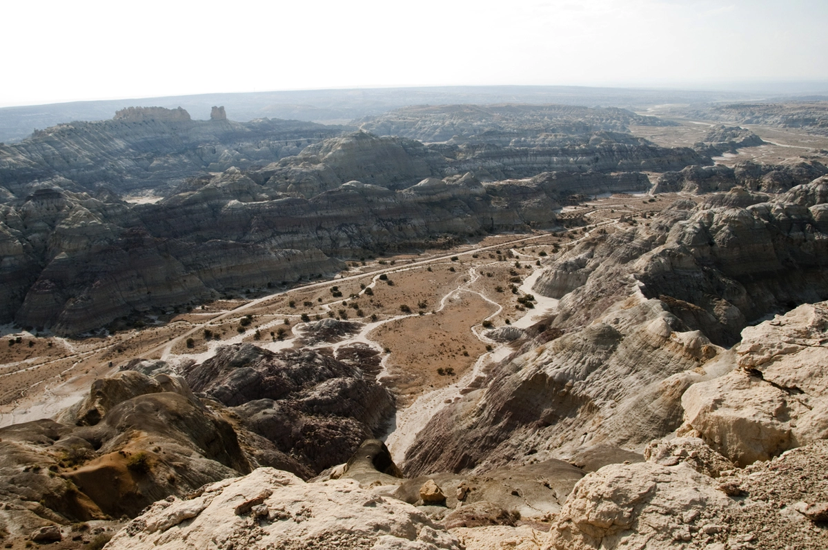 oil and gas wells on the canyon floor