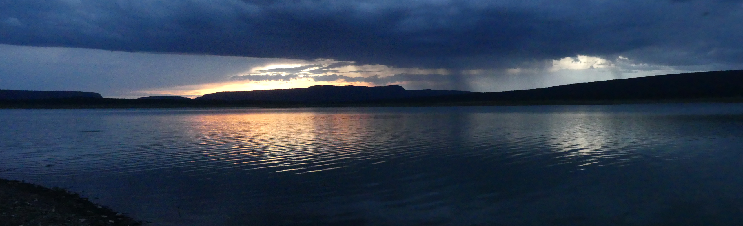 Heron Lake at sunset