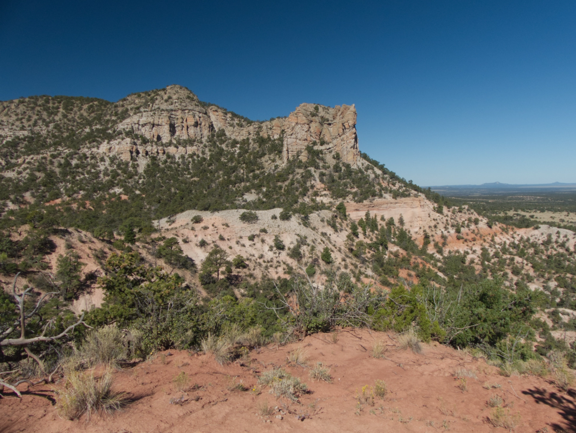 looking across the valley at peak 8945