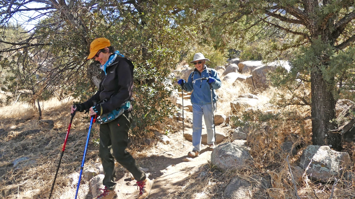happy hikers