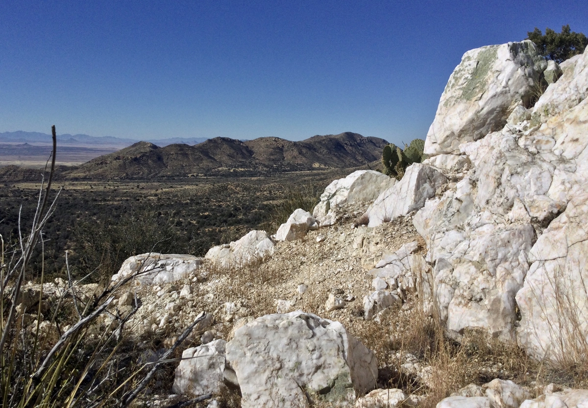 side view of the summit