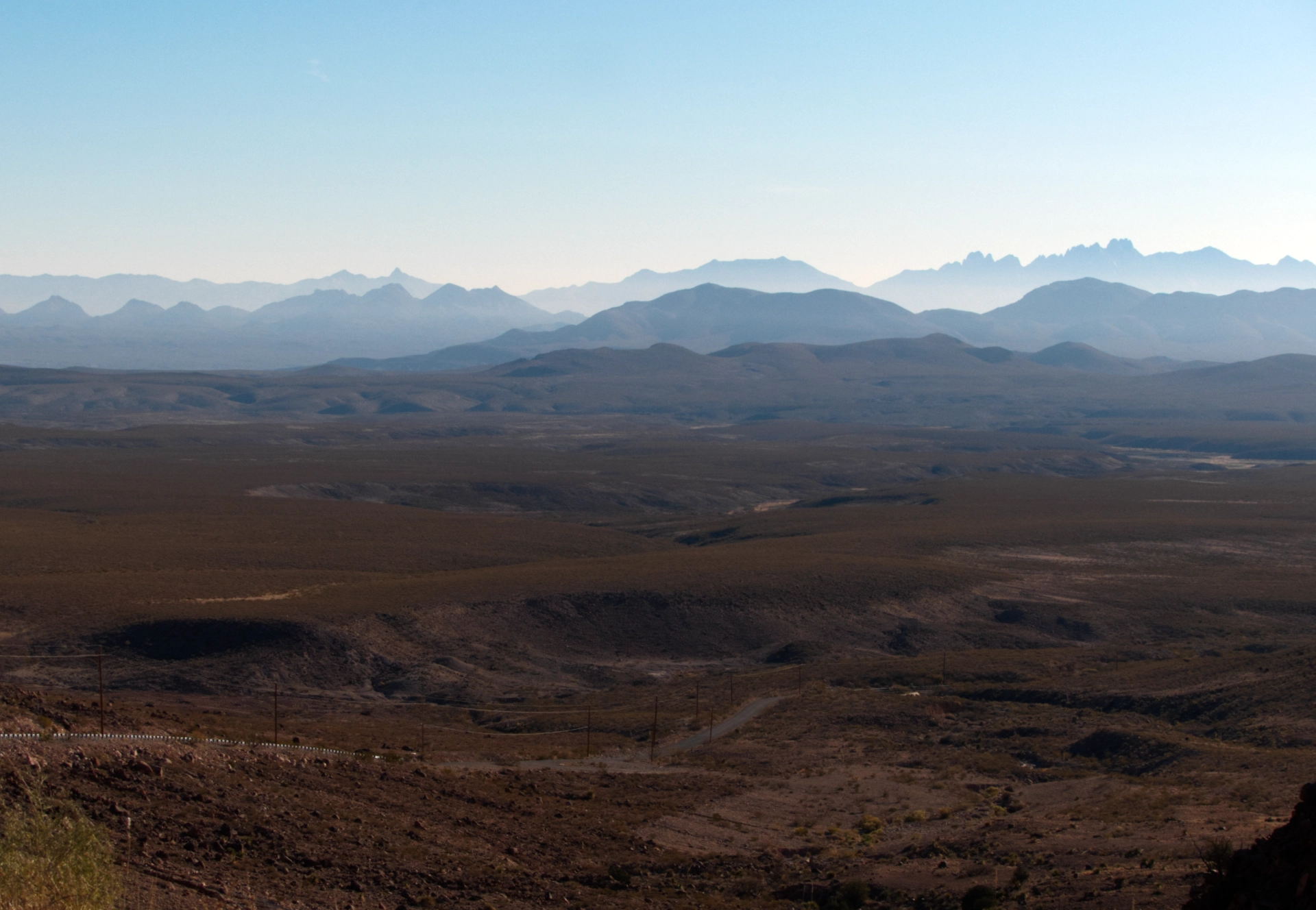 blue ridges of the Organ Mountains