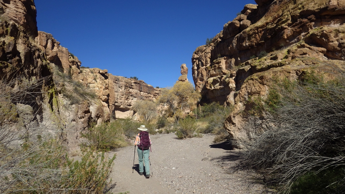 view down the canyon