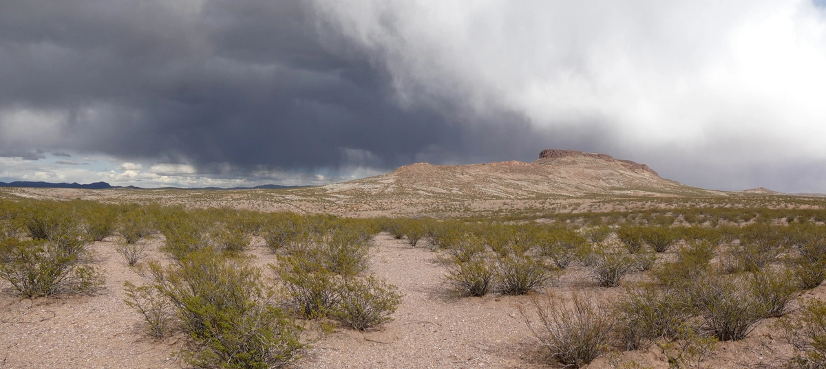 dark clouds above Caprock