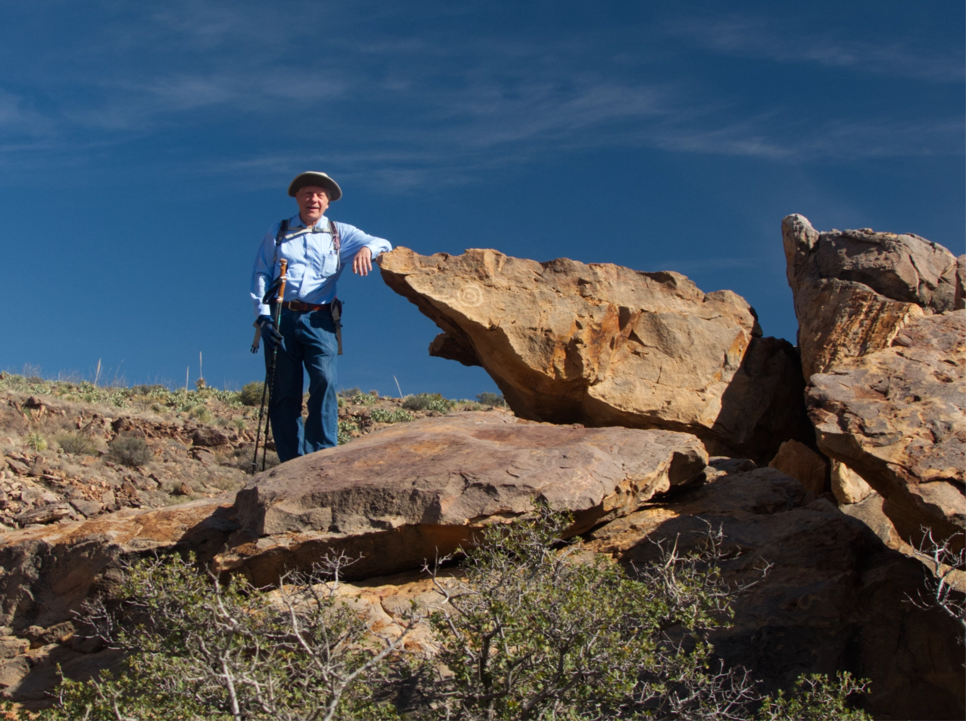 Dennis near concentric circles petroglyph