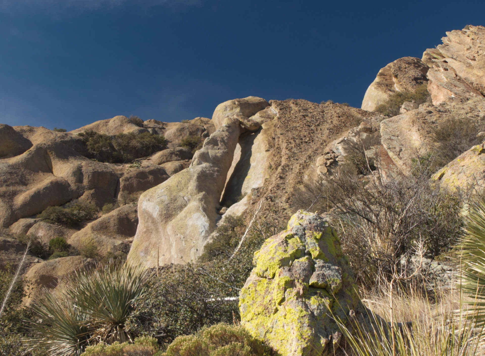 rope-like slab of volcanic tuff