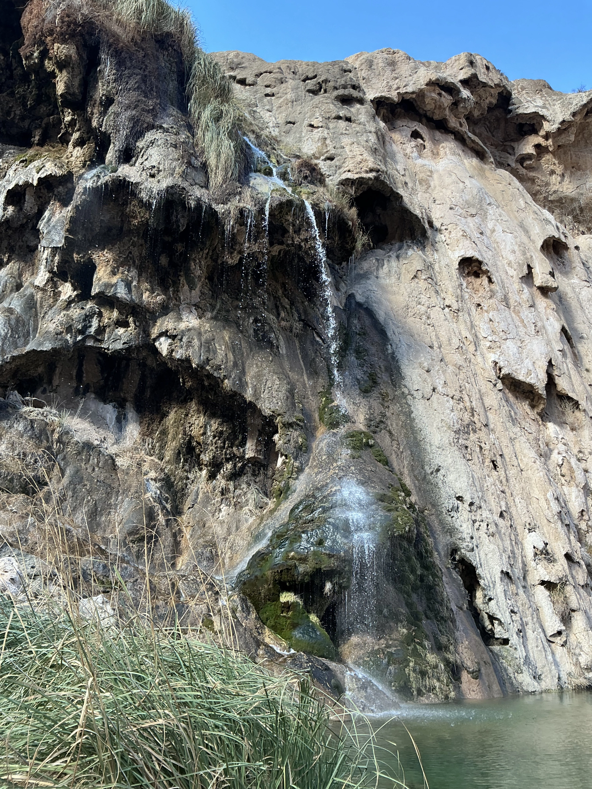 Sitting Bull Falls with different lighting