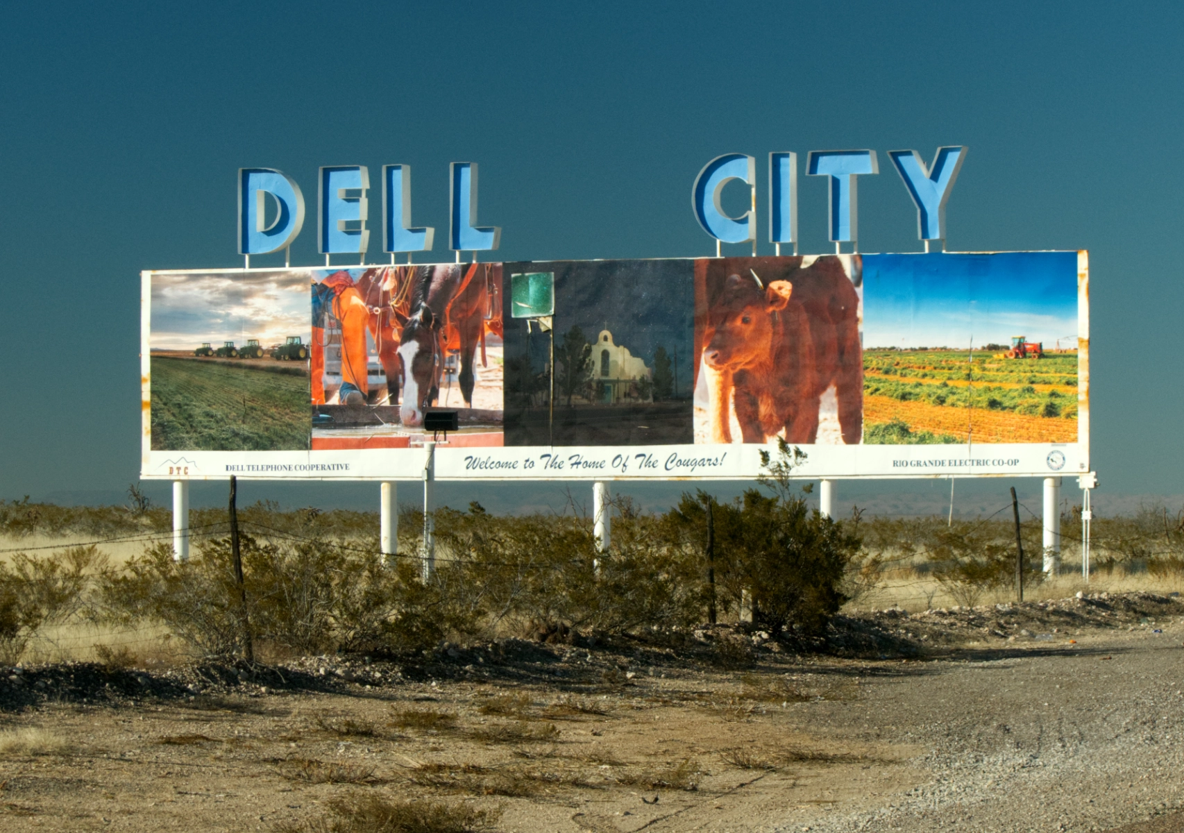 Dell City billboard