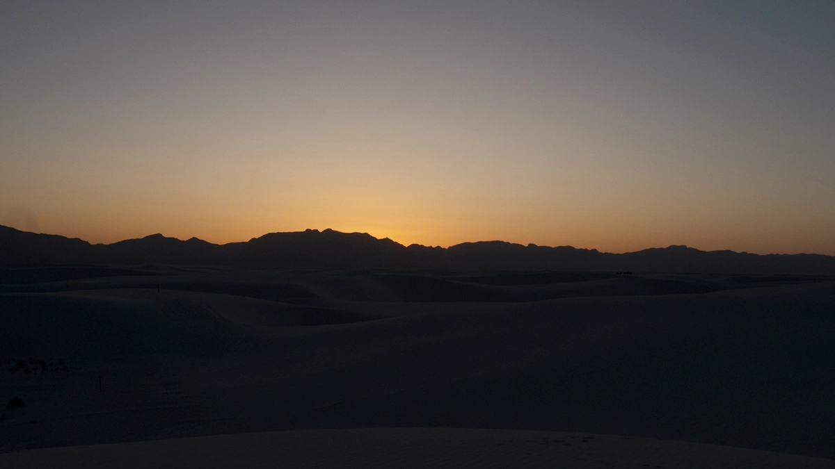 sunset at the dunes