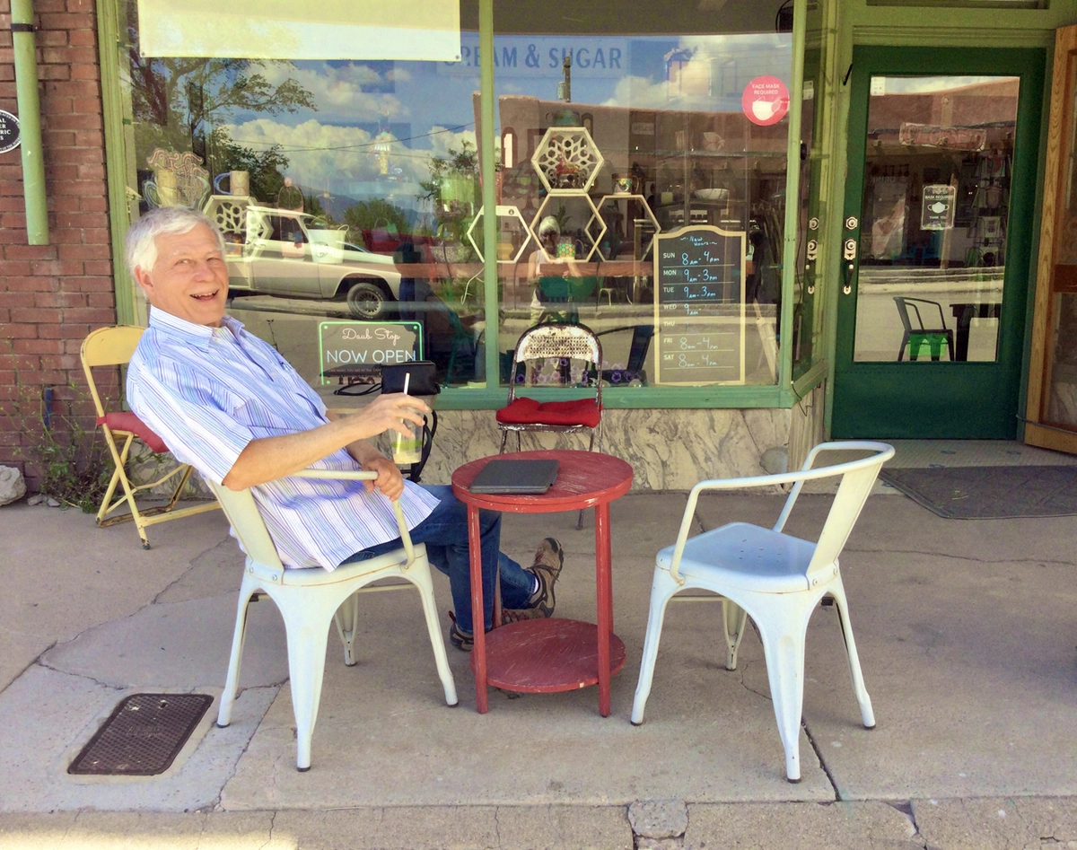 at the coffee shop