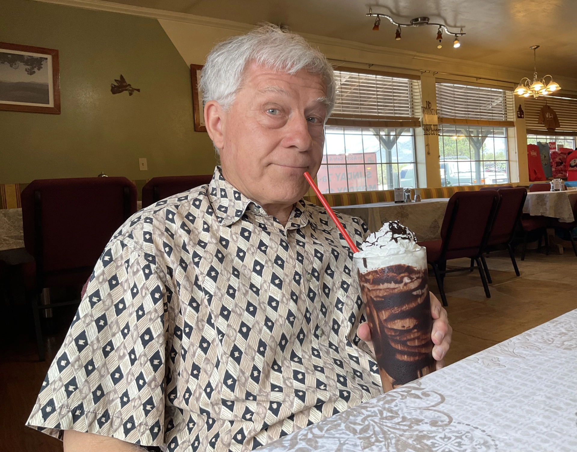 monster milkshake at the Adobe Cafe and Bakery