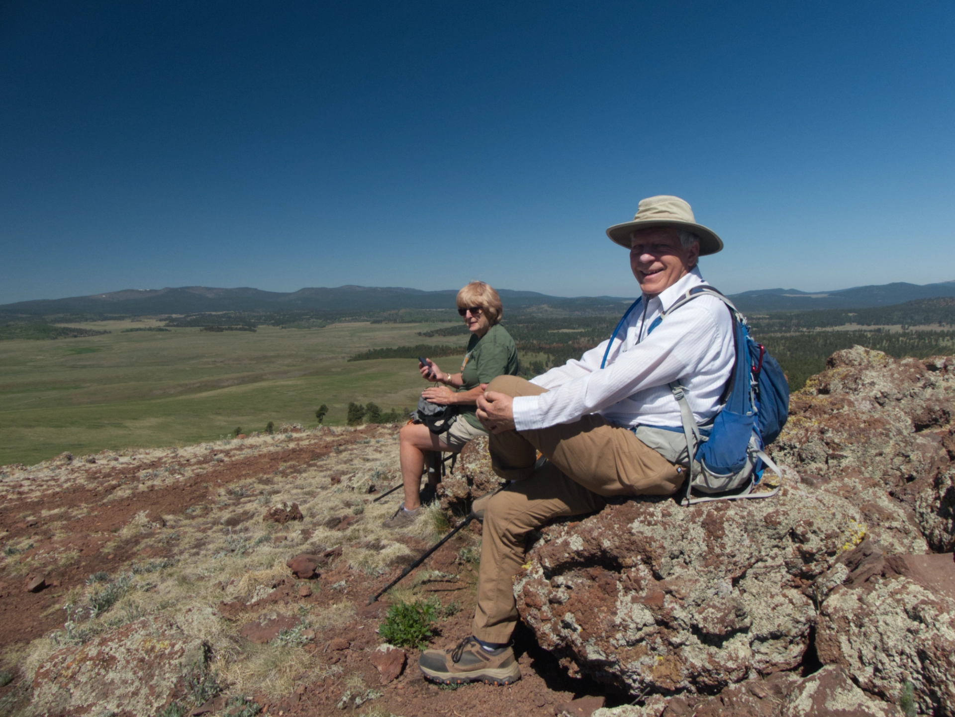 Dennis and Susan at the summit