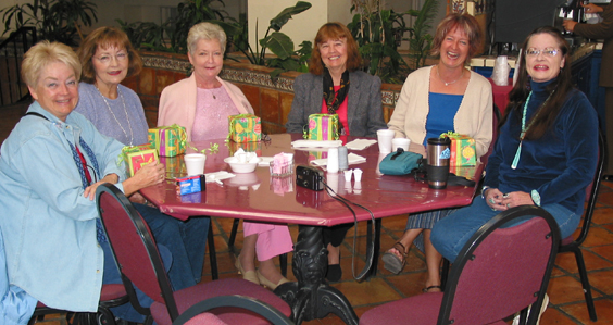 all six sisters at a reunion in Albuquerque